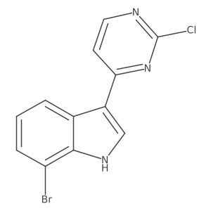 7-Bromo-3-(2-chloro-4-pyrimidinyl)-1H-indole结构式