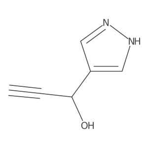 1-(1H-pyrazol-4-yl)prop-2-yn-1-ol结构式