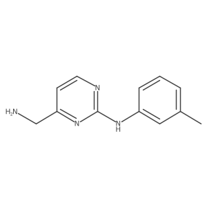 4-(aminomethyl)-N-(3-methylphenyl)pyrimidin-2-amine Structure