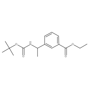 Ethyl 3-(1-((tert-butoxycarbonyl)amino)ethyl)benzoate Structure