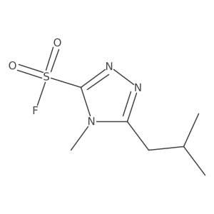 4-methyl-5-(2-methylpropyl)-4H-1,2,4-triazole-3-sulfonyl fluoride结构式