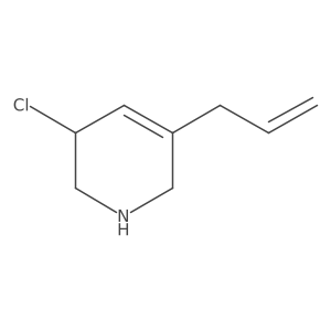 3-Chloro-5-(prop-2-en-1-yl)-1,2,3,6-tetrahydropyridine结构式