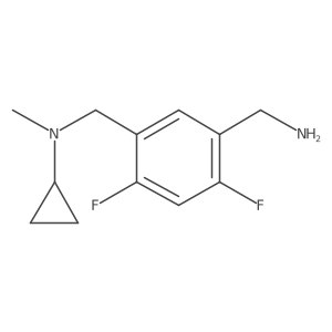 N-{[5-(aminomethyl)-2,4-difluorophenyl]methyl}-N-methylcyclopropanamine结构式