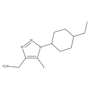 [1-(4-ethylcyclohexyl)-5-iodo-1H-1,2,3-triazol-4-yl]methanamine Structure