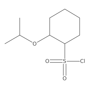rac-(1R,2S)-2-(propan-2-yloxy)cyclohexane-1-sulfonyl chloride Structure
