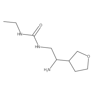 1-[2-Amino-2-(oxolan-3-yl)ethyl]-3-ethylurea Structure