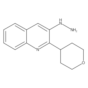 3-Hydrazinyl-2-(oxan-4-yl)quinoline Structure
