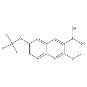 (2-Methoxy-6-(trifluoromethoxy)quinolin-3-YL)boronic acid结构式
