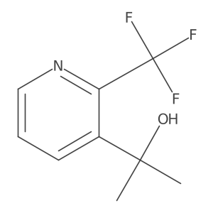 2-[2-(Trifluoromethyl)pyridin-3-yl]propan-2-ol结构式