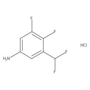 3-(Difluoromethyl)-4,5-difluoroaniline hydrochloride Structure