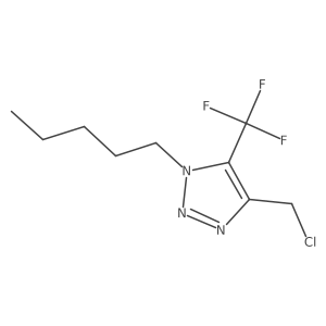 4-(chloromethyl)-1-pentyl-5-(trifluoromethyl)-1H-1,2,3-triazole Structure