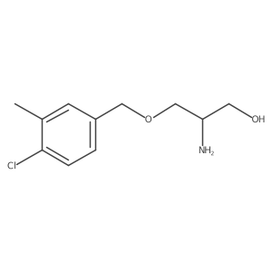 2-Amino-3-[(4-chloro-3-methylphenyl)methoxy]propan-1-ol结构式