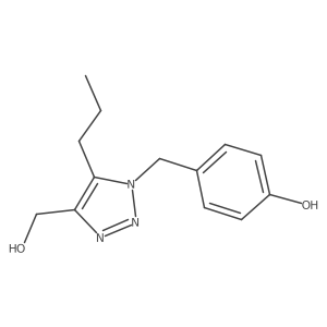 4-{[4-(hydroxymethyl)-5-propyl-1H-1,2,3-triazol-1-yl]methyl}phenol结构式