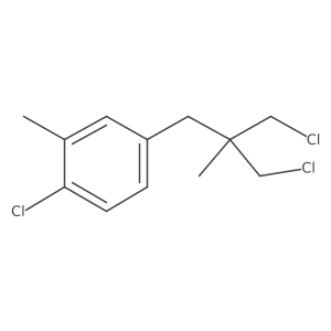 1-Chloro-4-[3-chloro-2-(chloromethyl)-2-methylpropyl]-2-methylbenzene Structure