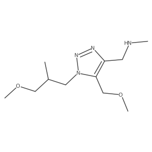 {[1-(3-methoxy-2-methylpropyl)-5-(methoxymethyl)-1H-1,2,3-triazol-4-yl]methyl}(methyl)amine Structure