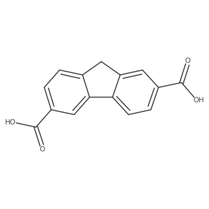 9H-fluorene-2,6-dicarboxylic acid结构式