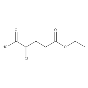 2-Chloro-5-ethoxy-5-oxopentanoic acid Structure