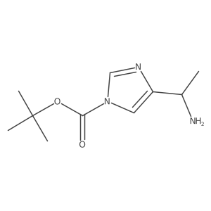 tert-butyl 4-[(1S)-1-aminoethyl]-1H-imidazole-1-carboxylate Structure