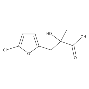 3-(5-Chlorofuran-2-yl)-2-hydroxy-2-methylpropanoic acid Structure