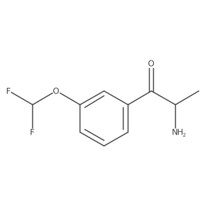 2-Amino-1-[3-(difluoromethoxy)phenyl]propan-1-one Structure
