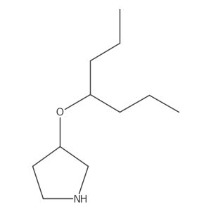 3-(Heptan-4-yloxy)pyrrolidine Structure