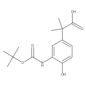 2-(3-{[(Tert-butoxy)carbonyl]amino}-4-hydroxyphenyl)-2-methylpropanoic acid Structure