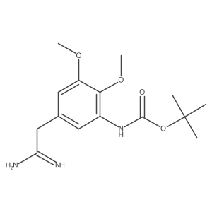 tert-butyl N-[5-(carbamimidoylmethyl)-2,3-dimethoxyphenyl]carbamate结构式