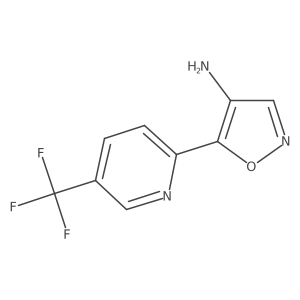 5-[5-(Trifluoromethyl)pyridin-2-yl]-1,2-oxazol-4-amine结构式