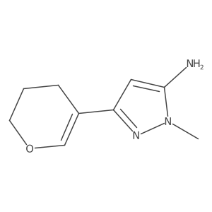 3-(3,4-dihydro-2H-pyran-5-yl)-1-methyl-1H-pyrazol-5-amine Structure