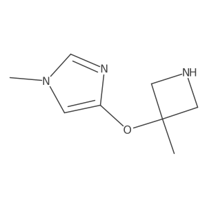 1-methyl-4-[(3-methylazetidin-3-yl)oxy]-1H-imidazole Structure