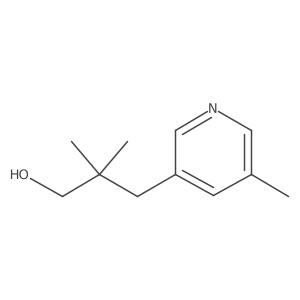 2,2-Dimethyl-3-(5-methylpyridin-3-yl)propan-1-ol结构式