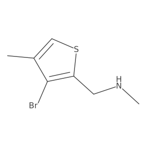 [(3-Bromo-4-methylthiophen-2-yl)methyl](methyl)amine Structure
