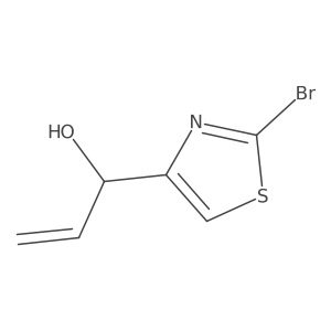 1-(2-Bromo-1,3-thiazol-4-yl)prop-2-en-1-ol结构式