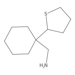 [1-(Thiolan-2-yl)cyclohexyl]methanamine结构式