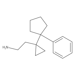 2-[1-(1-Phenylcyclopentyl)cyclopropyl]ethan-1-amine Structure
