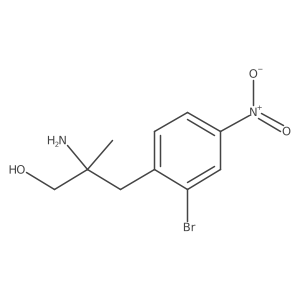 2-amino-3-(2-bromo-4-nitro-phenyl)-2-methyl-propan-1-ol Structure