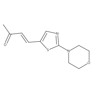 4-[2-(Morpholin-4-yl)-1,3-thiazol-5-yl]but-3-en-2-one Structure