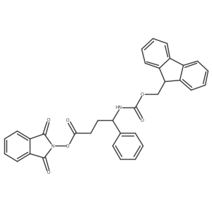 1,3-dioxo-2,3-dihydro-1H-isoindol-2-yl 4-({[(9H-fluoren-9-yl)methoxy]carbonyl}amino)-4-phenylbutanoate Structure