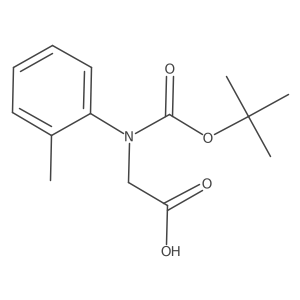 2-{[(Tert-butoxy)carbonyl](2-methylphenyl)amino}acetic acid Structure