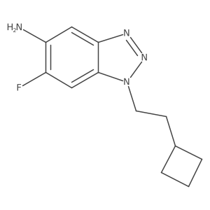 1-(2-cyclobutylethyl)-6-fluoro-1H-1,2,3-benzotriazol-5-amine Structure