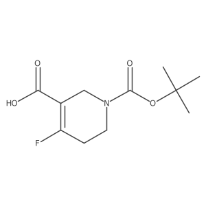 1-(tert-Butoxycarbonyl)-4-fluoro-1,2,5,6-tetrahydropyridine-3-carboxylic acid Structure