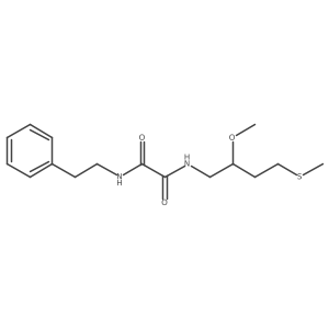 N-[2-methoxy-4-(methylsulfanyl)butyl]-N'-(2-phenylethyl)ethanediamide Structure