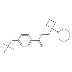 N-{[1-(morpholin-4-yl)cyclobutyl]methyl}-4-(trifluoromethoxy)benzamide Structure