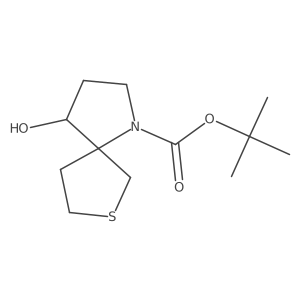 Tert-butyl 4-hydroxy-7-thia-1-azaspiro[4.4]nonane-1-carboxylate Structure