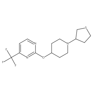 2-{[1-(Thiolan-3-yl)piperidin-4-yl]oxy}-4-(trifluoromethyl)pyrimidine Structure