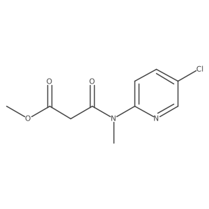 Methyl 3-((5-chloropyridin-2-yl)(methyl)amino)-3-oxopropanoate结构式