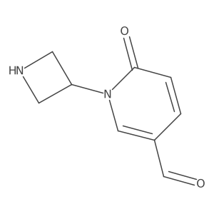1-(Azetidin-3-yl)-6-oxo-1,6-dihydropyridine-3-carbaldehyde Structure