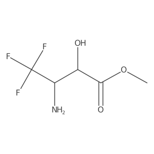 rac-methyl (2R,3S)-3-amino-4,4,4-trifluoro-2-hydroxybutanoate Structure