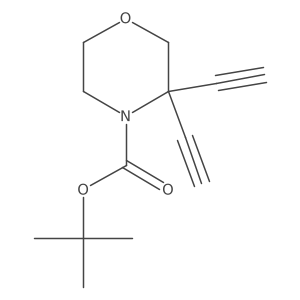 Tert-butyl3,3-diethynylmorpholine-4-carboxylate Structure