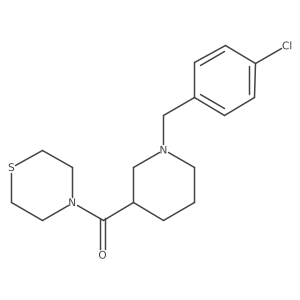 4-{1-[(4-Chlorophenyl)methyl]piperidine-3-carbonyl}thiomorpholine结构式